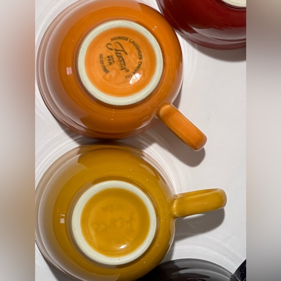 Fiesta Colorful Teacup Mini Coffee Mugs Set of 8. Bright colors and super cute. - Picture 5 of 14